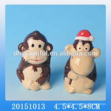 Cute monkey shaped ceramic animal ornament